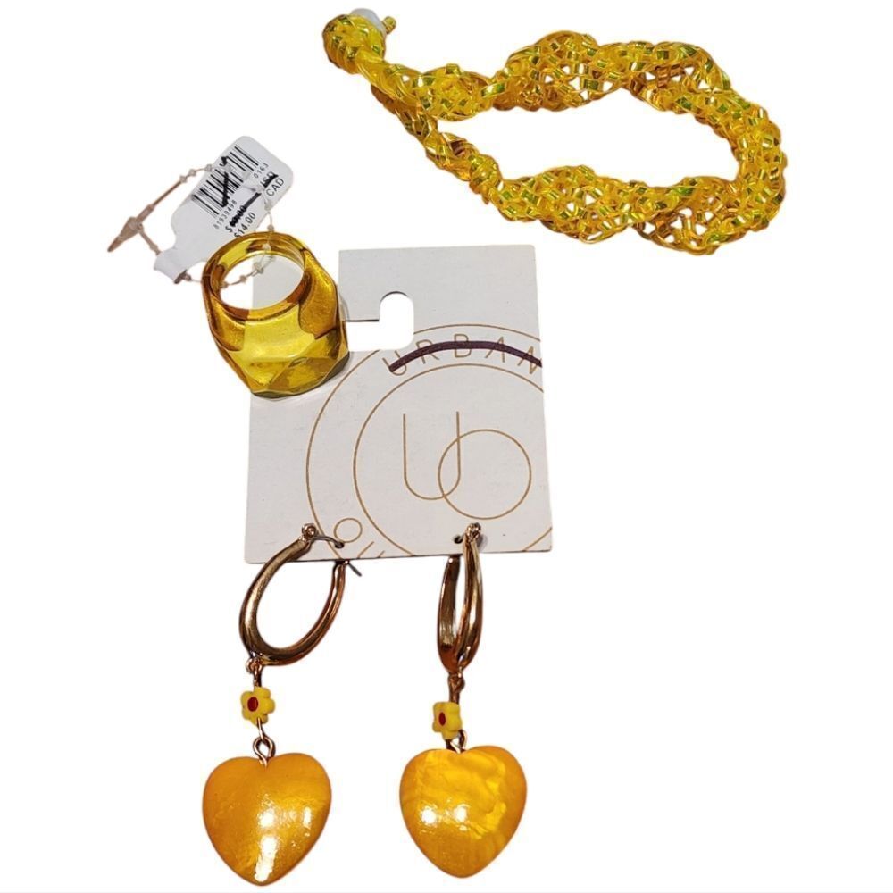 NEW Urban Outfitters Jewelry Set Earrings, Ring and Bracelet